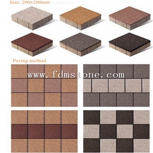 10x20 Outdoor Soild Color Permeable Paving Stone Pavers Driveway Bricks,Handmade Bricks