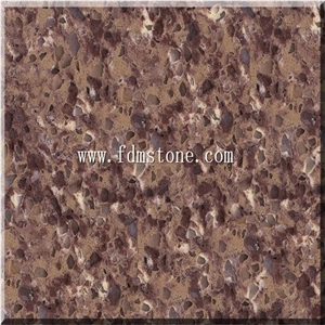 Brazil Feeling Quartz ,Brown Pearl Artificial Quartz Walling and Flooring Tiles,Madagascar Gold