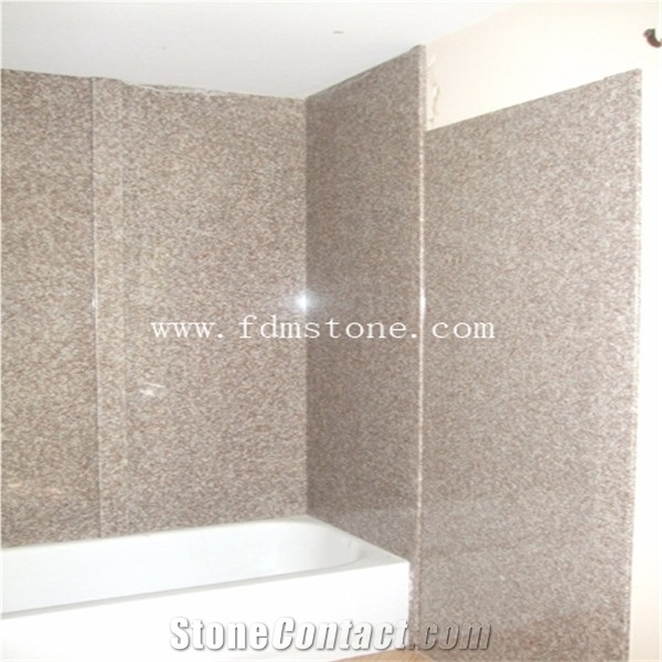 Cheap Red Granite Polished Bathroom Granite Tub Surround for Hotel Project