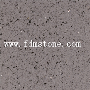 Crystal Dark Grey Artificial Quartz Big Slab,Solid Surface Quartz Walling and Flooring Tiles