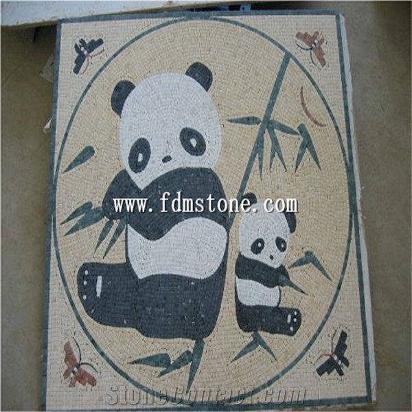 Marble Mosaic Art Works,Mosaic Pictures，Stone Art，Mosaic Art Design,Granite Stone Wall Mural