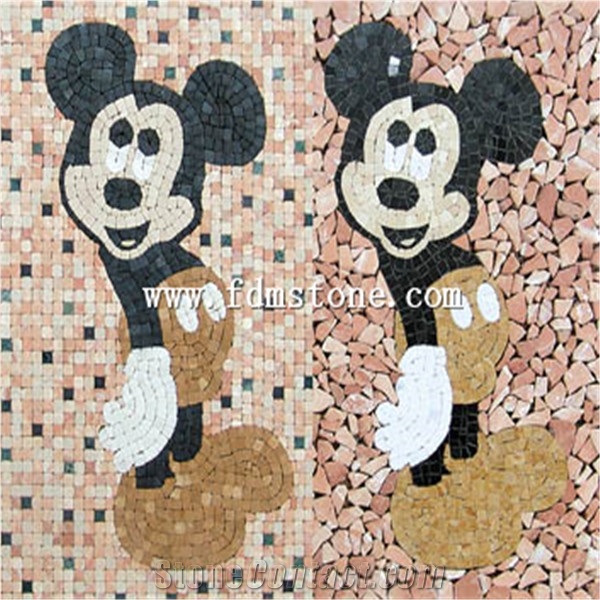 Marble Mosaic Art Works,Mosaic Pictures，Stone Art，Mosaic Art Design,Granite Stone Wall Mural