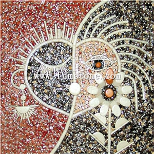 Marble Mosaic Art Works,Mosaic Pictures，Stone Art，Mosaic Art Design,Granite Stone Wall Mural