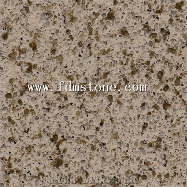 Mouse Brown Quartz Big Slab,Multicolour Yellow Series Artificial Quartz Engineered Size