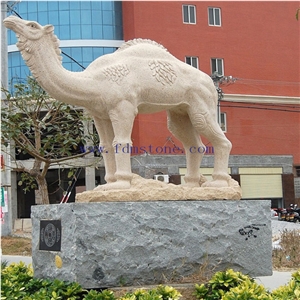 Rusty Granite Life Size Camel Statue