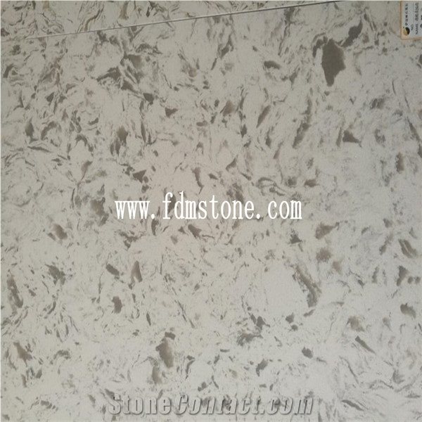 Sofia Shell Tan Yellow Quartz Big Slab,Iron Yellow Vein Series Artificial Quartz Walling and Flooring Tiles
