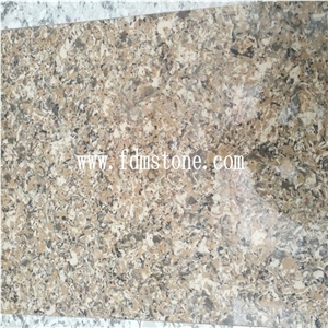 Sofia Shell Tan Yellow Quartz Big Slab,Iron Yellow Vein Series Artificial Quartz Walling and Flooring Tiles