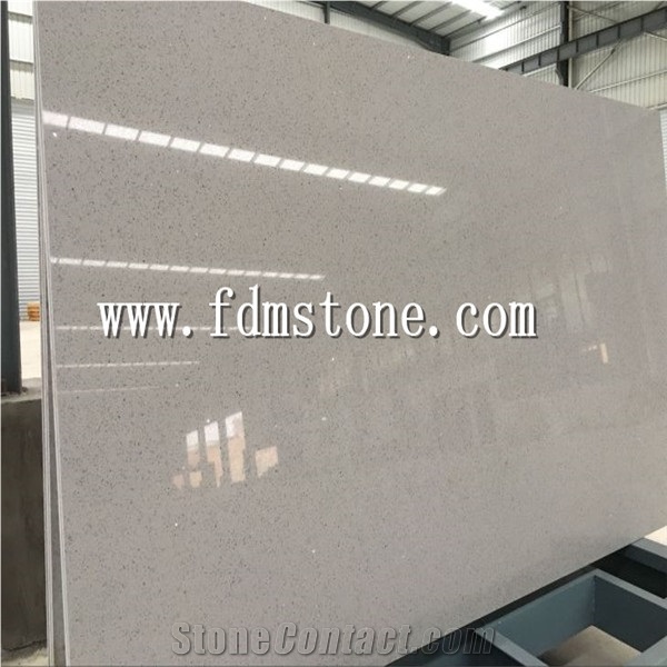 Starfish Beige Quartz Big Slab and Tiles,Crystal Beige Man Made Stone