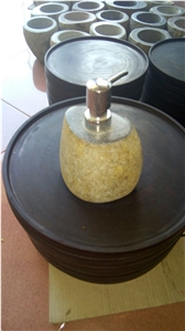 Natural Stone Grey Basalt Bathroom Accesories, Toothbrush Holders
