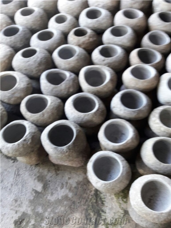 Natural Stone Grey Basalt Bathroom Accesories, Toothbrush Holders