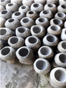 Natural Stone Grey Basalt Bathroom Accesories, Toothbrush Holders