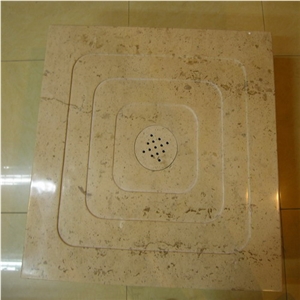 Yellow Limestone Shower Tray / Base