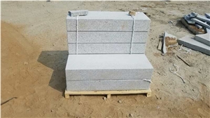 G603 Sliver Grey Granite Kerbstones, Road Stone Bush Hammered