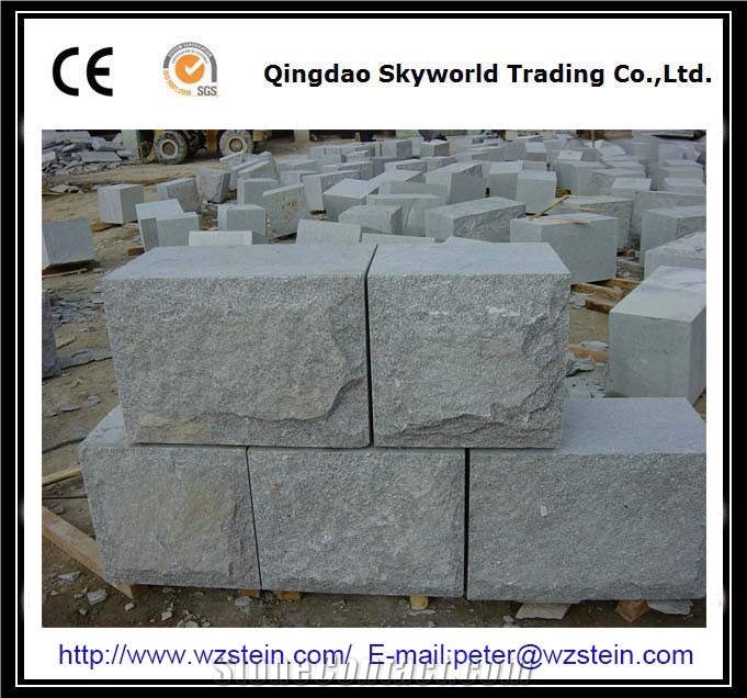 Grey Granite Mushroom Stone Wall Stone