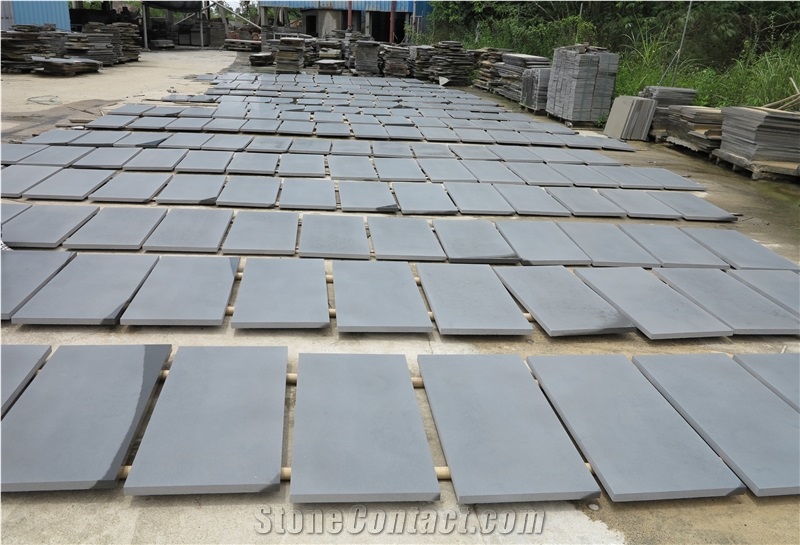 China Grey Basalt Tiles,Blue Stone, Andesite Black Tiles, Hainan Black Paving Stone, Exterior Wall Cladding