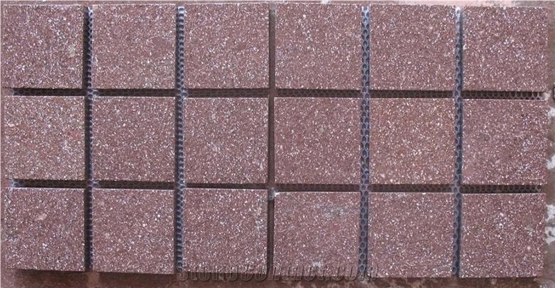 China Red Porphyry Tiles for Floor and Wall Decoration