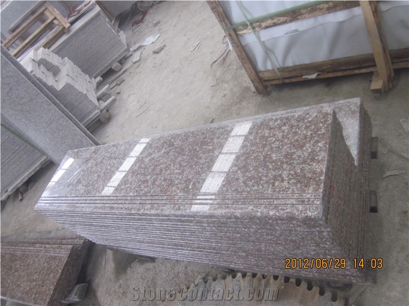 Peach Blossom Pink Granite G687 Stairs Steps
