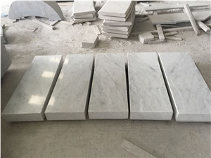 Bianco Carrara White Marble Polished Garden Bench