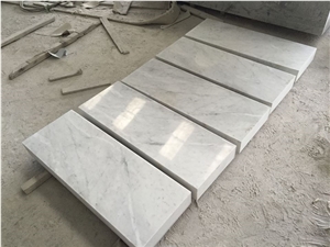 Bianco Carrara White Marble Polished Garden Bench