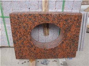 G562 Granite Prefab Countertop, Red Granite Kitchen Countertop