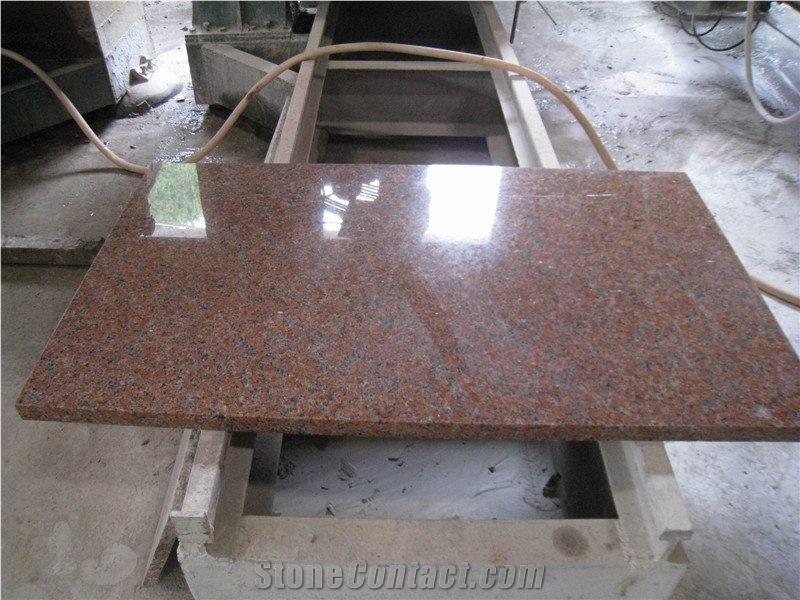 G562 Granite Prefab Countertop, Red Granite Kitchen Countertop