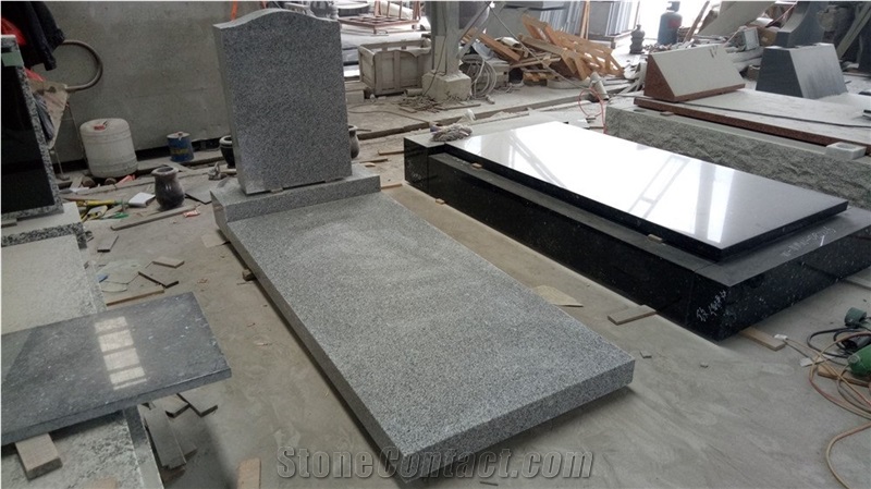 G603 Light Grey Granite Tombstone & Monument