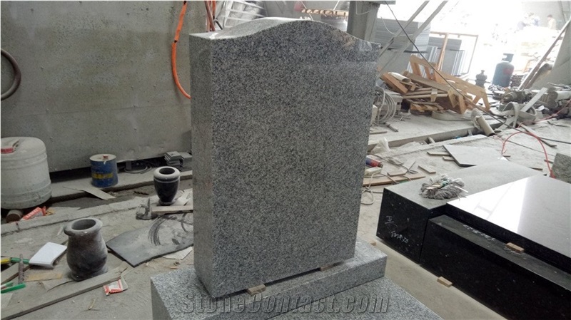 G603 Light Grey Granite Tombstone & Monument