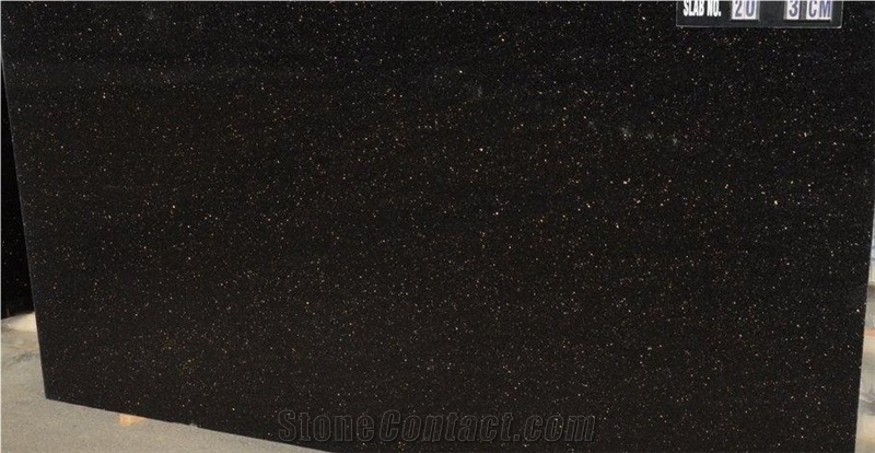 Black Galaxy Granite Block, India Black Granite