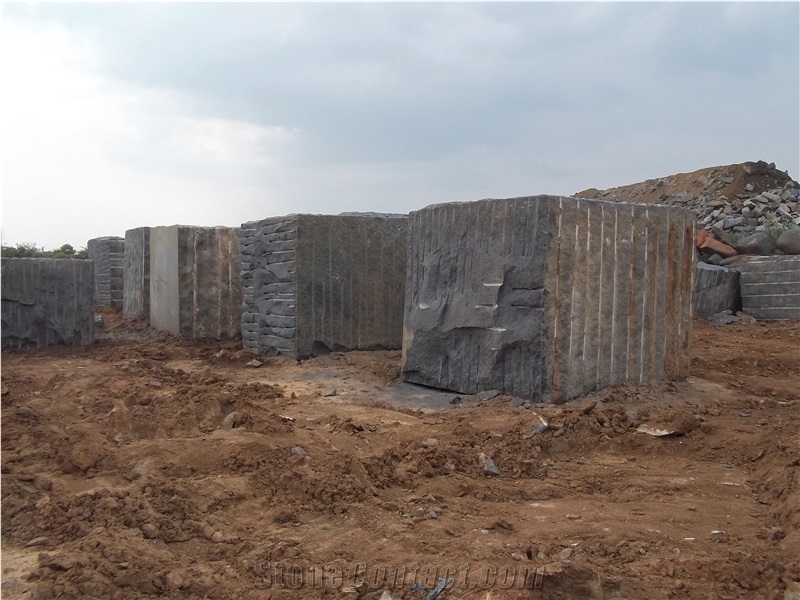 Black Galaxy Granite Block, India Black Granite