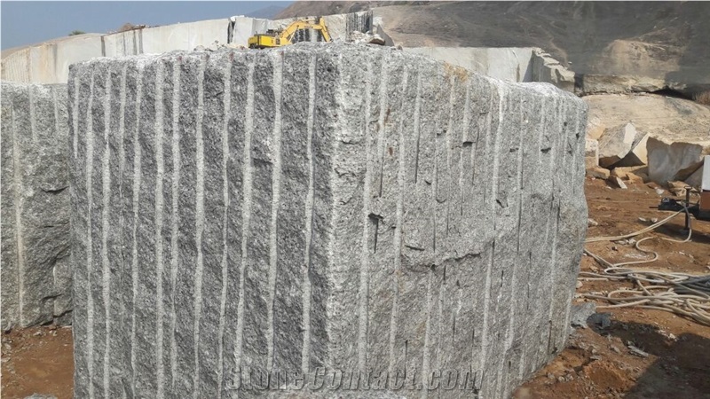 Foam White Granite Block, India White Granite