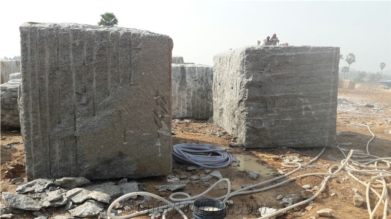 Foam White Granite Block, India White Granite