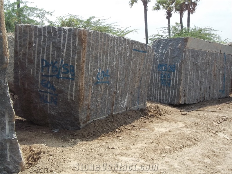 Steel Blue Granite Block