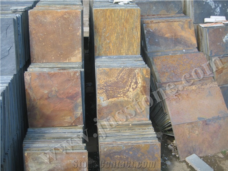 Slate,Rusty Slate,Slate Kavalas Flagstone,Slate Tiles, Slate Stepping,Green Slate Tiles, Slate Pavers,Patio Stones,Walkway Pavers