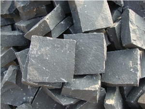 Hainan Grey Basalt Cube Stone,Cobble Stone,Grey Basalt Natural-Split