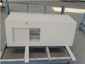 Pure White Quartz Kitchen Countertops, Quartz Surface, Quartz Stone Tops, Quartz Kitchen Island Tops