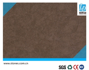 Quartz Slab Moca Brown, Quartz Surfaces, Cut-To-Size Quartz Tiles for Kitchen Bathroom Decoration