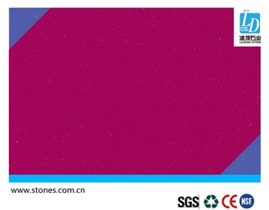 Quartz Slab Pure Dark Rosy, Quartz Stone Slab, Quartz Surfaces, Cut-To-Size Quartz Tiles for Kitchen Bathroom Decoration