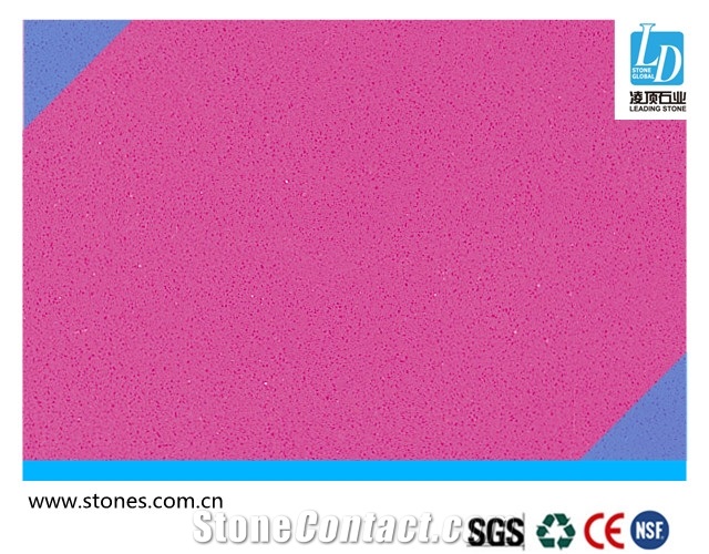 Quartz Slab Pure Rosy, Quartz Stone Slab, Quartz Surfaces, Cut-To-Size Quartz Tiles for Kitchen Bathroom Decoration