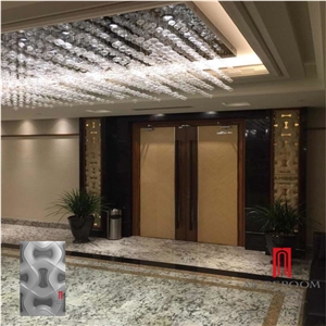 2017 Newest Decorative 3d Cube Wall Marble Tile for Hotel