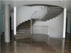 Grade Aaa Polished Pink Gold Marble Staircase