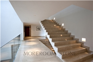 Grade Aaa Polished Pink Gold Marble Staircase