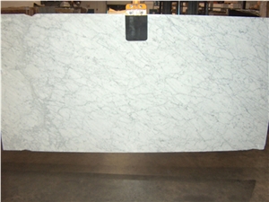 Italy Bianco Carrara White Marble Kitchen Counter Top Design