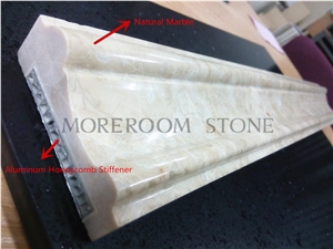 Latte Beige Marble Molding, Marble Trim Molding, Beige Color Natural Marble Bullnose Moldings, Marble Trim