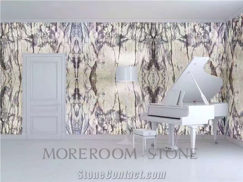 Milas Lilac Marble for Bath Design, Interior Floor and Wall Decoration