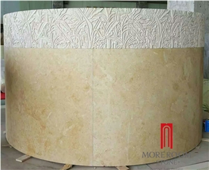 Natural Marble Round Hollow Marble Column