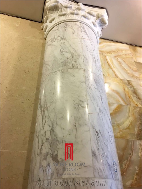 Natural Marble Round Hollow Marble Column