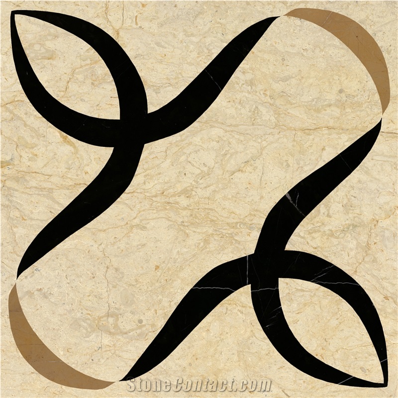 Thin Laminated Modern Marble Flooring Design