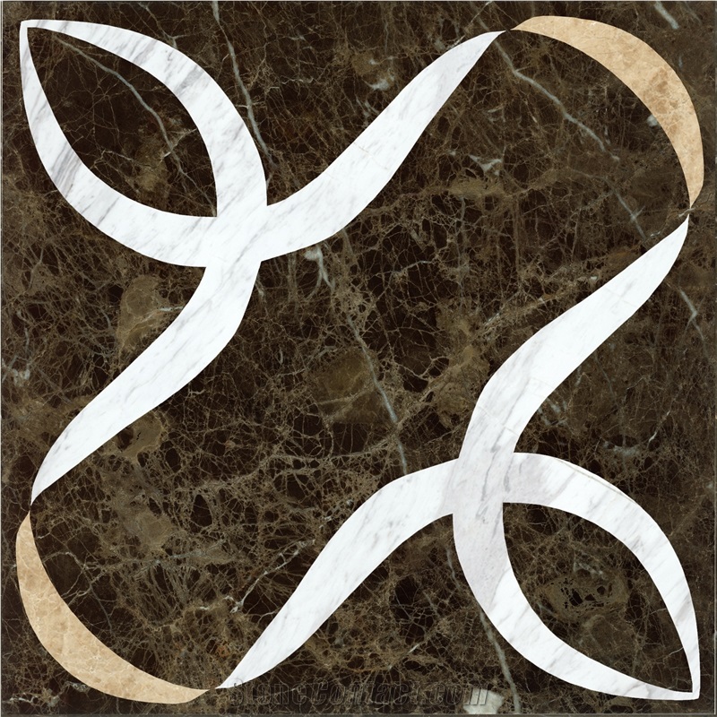 Thin Laminated Modern Marble Flooring Design