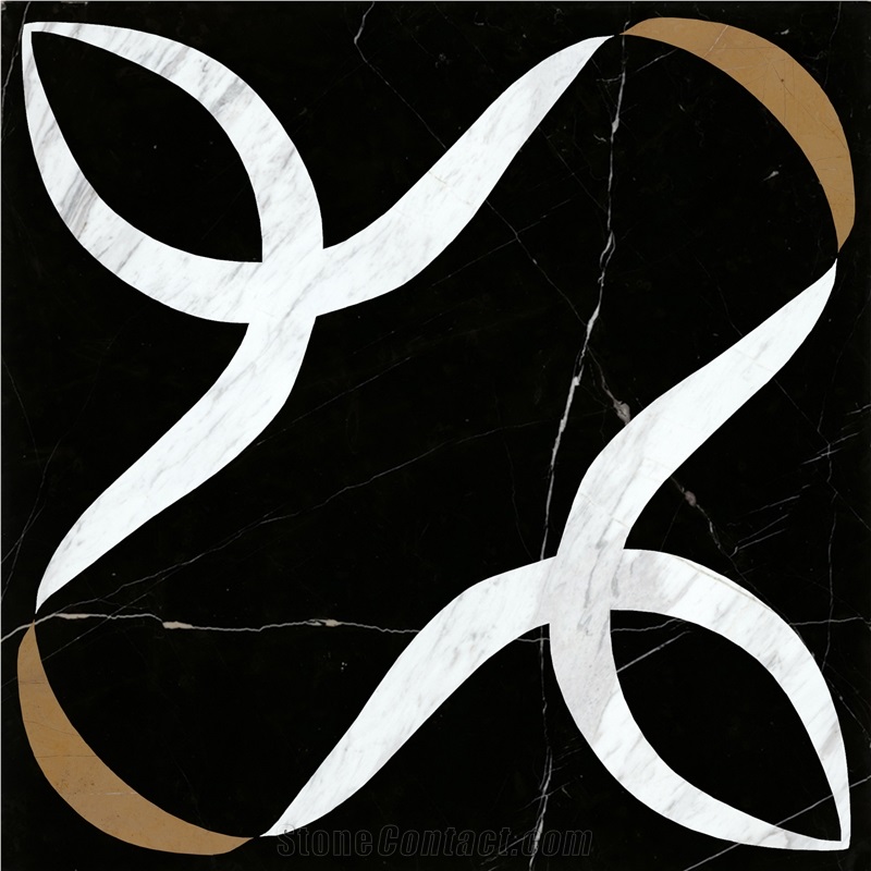 Thin Laminated Modern Marble Flooring Design