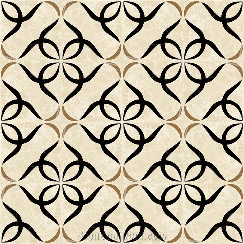 Thin Laminated Modern Marble Flooring Design